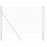 Vidaxl afrasteringspaal zilver 10 x 1,6 m (16 x 16 mm gaas) staal