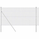 Vidaxl afrasteringspaal zilver 25 x 1,2 m (16 x 16 mm gaas) staal
