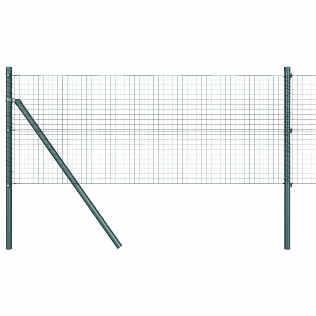 Vidaxl afrasteringspaal groen 10 x 0,4 m (25 x 25 mm gaas)