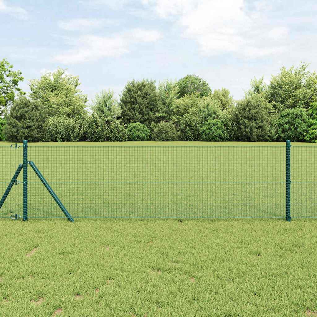 Vidaxl afrasteringspaal groen 10 x 0,6 m (12 x 12 mm gaas)