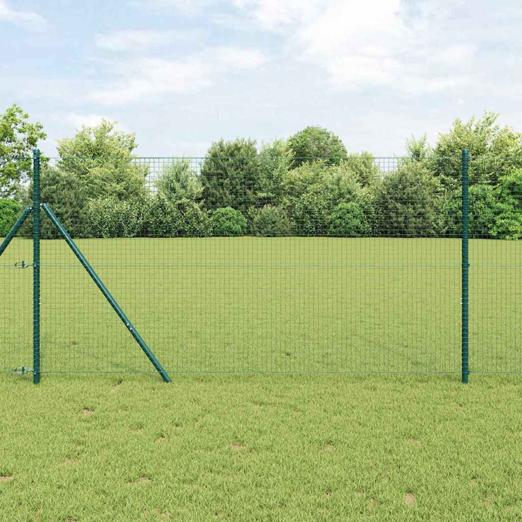 Vidaxl afrasteringspaal groen 10 x 1,2 m (25 x 25 mm gaas)