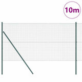 Vidaxl afrasteringspaal groen 10 x 1,2 m (25 x 25 mm gaas)