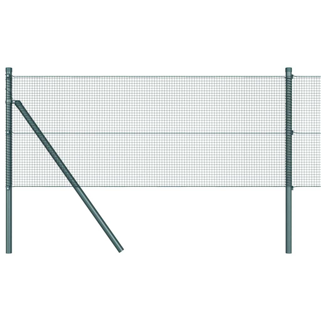 Vidaxl afrasteringspaal groen 25 x 0,4 m (12 x 12 mm gaas)