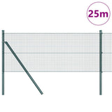 Vidaxl afrasteringspaal groen 25 x 0,8 m (12 x 12 mm gaas)