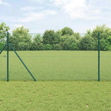 Vidaxl afrasteringspaal groen 25 x 1 m (12 x 12 mm gaas) staal