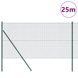 Vidaxl afrasteringspaal groen 25 x 1,2 m (16 x 16 mm gaas)