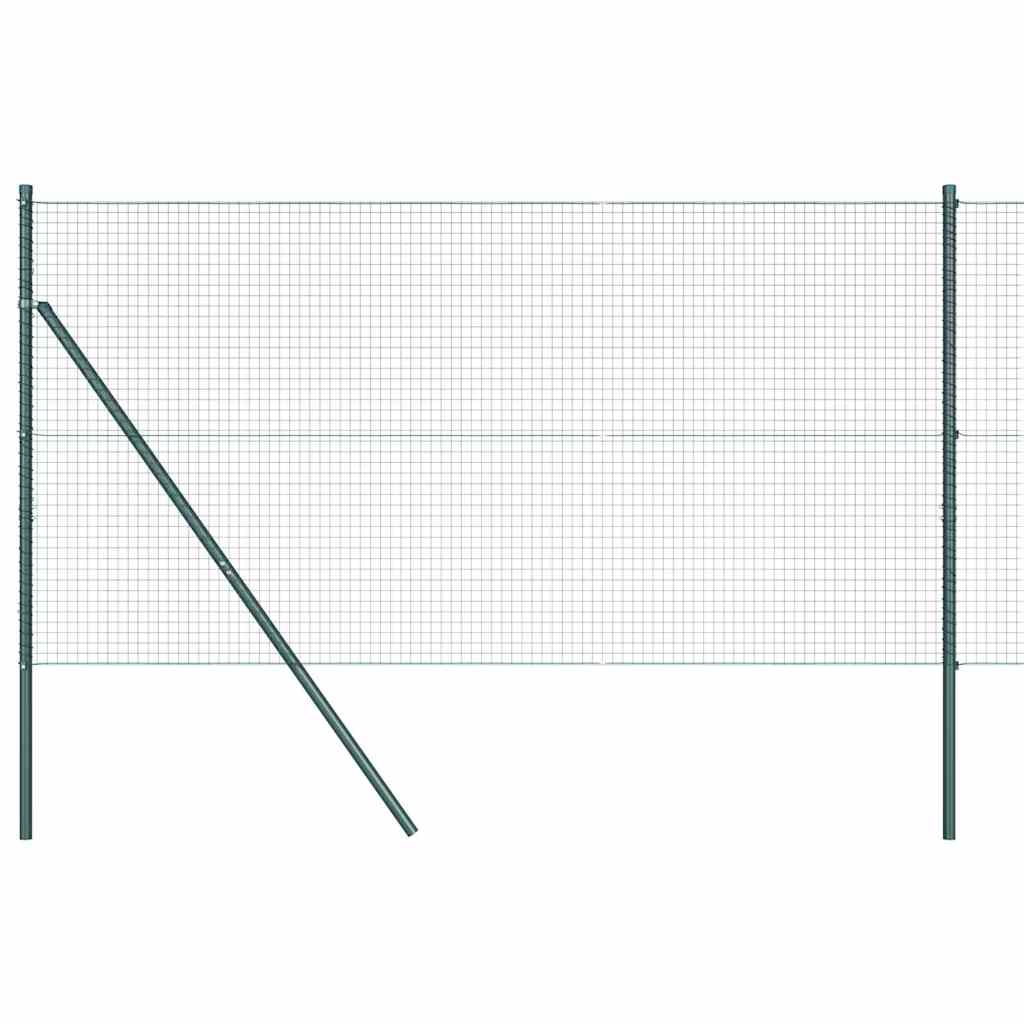 Vidaxl afrasteringspaal groen 25 x 1,4 m (25 x 25 mm gaas)