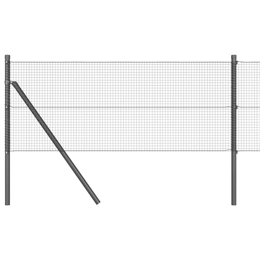 Vidaxl afrasteringspaal grijs 10 x 0,6 m (16 x 16 mm gaas)