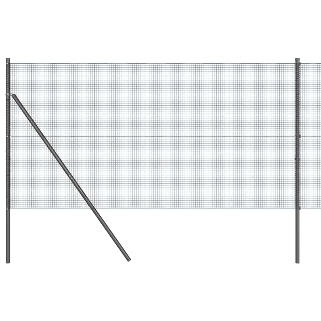 Vidaxl afrasteringspaal grijs 10 x 1,2 m (16 x 16 mm gaas)