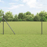 Vidaxl afrasteringspaal grijs 10 x 1,4 m (25 x 25 mm gaas)