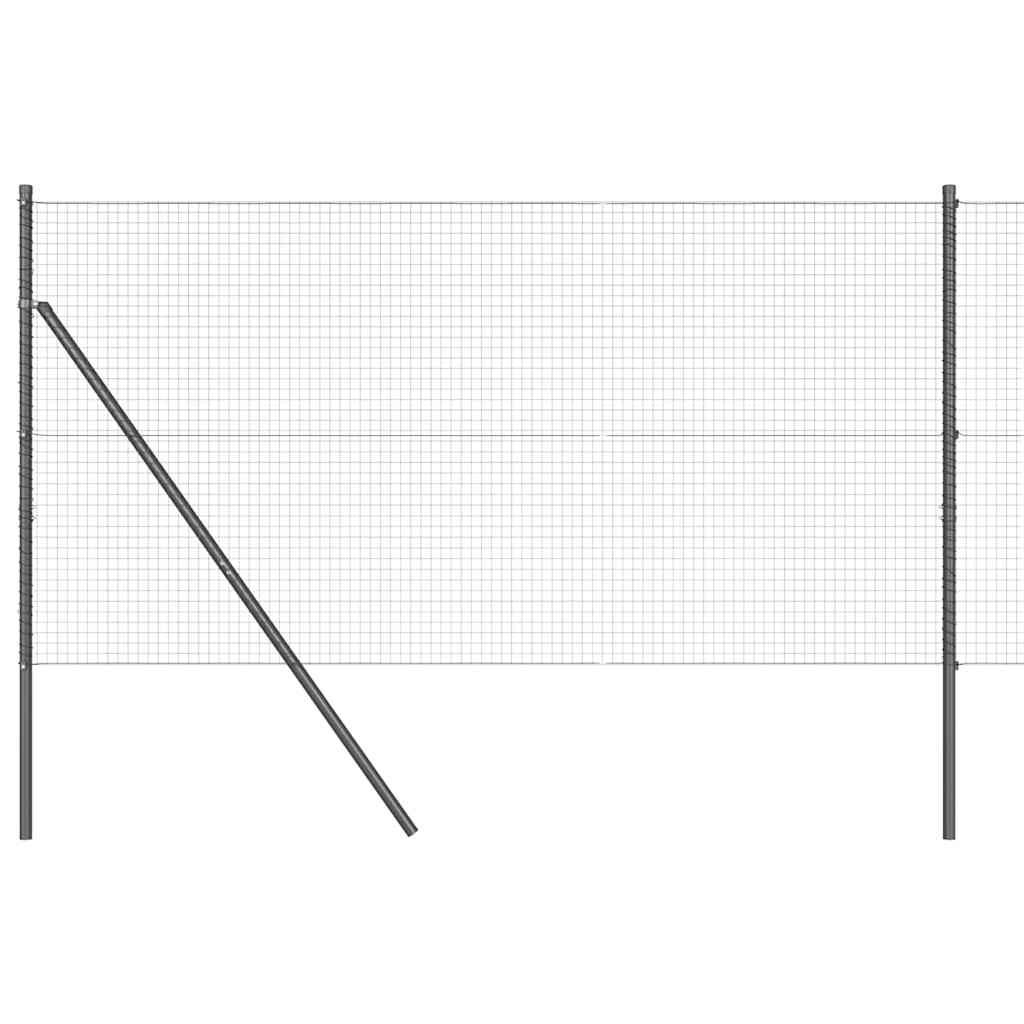 Vidaxl afrasteringspaal grijs 10 x 1,4 m (25 x 25 mm gaas)
