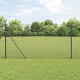 Vidaxl afrasteringspaal grijs 25 x 1,2 m (16 x 16 mm gaas)