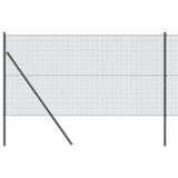 Vidaxl afrasteringspaal grijs 25 x 1,2 m (16 x 16 mm gaas)