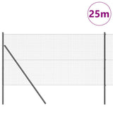Vidaxl afrasteringspaal grijs 25 x 1,2 m (19 x 19 mm gaas)