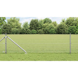 Vidaxl afrasteringspaal zilver 10 x 0,4 m (16 x 16 mm gaas) staal