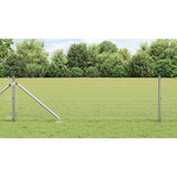 Vidaxl afrasteringspaal zilver 10 x 0,5 m (25 x 25 mm gaas) staal