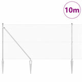 Vidaxl afrasteringspaal zilver 10 x 1,2 m (12 x 12 mm gaas) staal