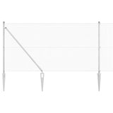 Vidaxl afrasteringspaal zilver 10 x 1,4 m (12 x 12 mm gaas) staal