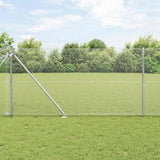 Vidaxl afrasteringspaal zilver 10 x 1,4 m (16 x 16 mm gaas) staal