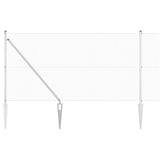 Vidaxl afrasteringspaal zilver 10 x 1,4 m (16 x 16 mm gaas) staal