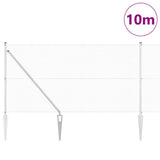 Vidaxl afrasteringspaal zilver 10 x 1,4 m (16 x 16 mm gaas) staal
