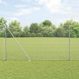 Vidaxl afrasteringspaal zilver 10 x 1,6 m (25 x 25 mm gaas) staal