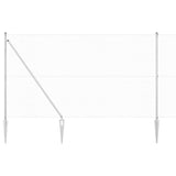 Vidaxl afrasteringspaal zilver 10 x 1,6 m (25 x 25 mm gaas) staal