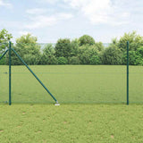 Vidaxl afrasteringspaal groen 10 x 1 m (12 x 12 mm gaas) staal