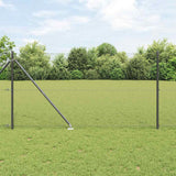 Vidaxl afrasteringspaal grijs 10 x 1,4 m (25 x 25 mm gaas)