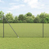 Vidaxl afrasteringspaal grijs 10 x 1,6 m (12 x 12 mm gaas)