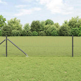 Vidaxl afrasteringspaal grijs 25 x 0,6 m (12 x 12 mm gaas)