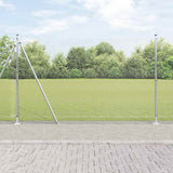 Vidaxl afrasteringspaal zilver 10 x 1,6 m (16 x 16 mm gaas) staal