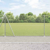 Vidaxl afrasteringspaal zilver 25 x 1,2 m (19 x 19 mm gaas) staal