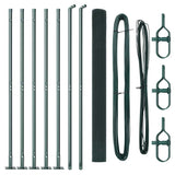 Vidaxl afrasteringspaal groen 10 x 1,4 m (19 x 19 mm gaas)