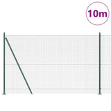 Vidaxl afrasteringspaal groen 10 x 1,4 m (19 x 19 mm gaas)