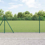 Vidaxl afrasteringspaal groen 25 x 1 m (12 x 12 mm gaas) staal