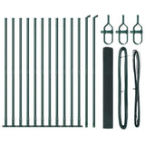Vidaxl afrasteringspaal groen 25 x 1 m (25 x 25 mm gaas) staal
