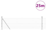 Vidaxl afrasteringspaal grijs 25 x 0,4 m (16 x 16 mm gaas)