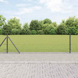 Vidaxl afrasteringspaal grijs 25 x 0,4 m (19 x 19 mm gaas)