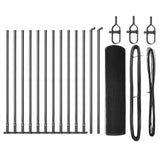 Vidaxl afrasteringspaal grijs 25 x 0,6 m (19 x 19 mm gaas)