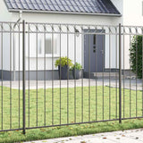 Vidaxl hecelement grijs 170 x 170 cm staal