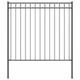 Vidaxl hecelement grijs 170 x 200 cm staal