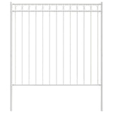 Vidaxl hecelement wit 170 x 170 cm staal