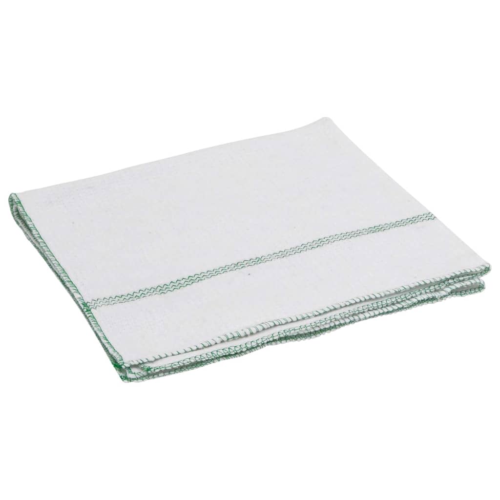 Vidaxx chiffons de nettoyage 5 pcs rayé 50x60 cm blanc et vert