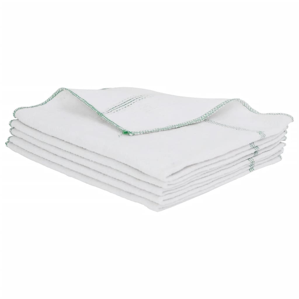 Vidaxl Cleaning Cloths 5 steed 50 x 60 cm biały i zielony