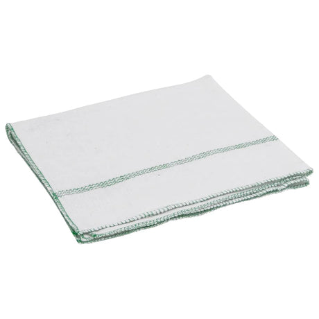 Vidaxx chiffons de nettoyage 10 rayés 50x60 cm blanc et vert