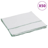 Vidaxl Nettoying Totons 50 Sted 50x60 cm blanc et vert