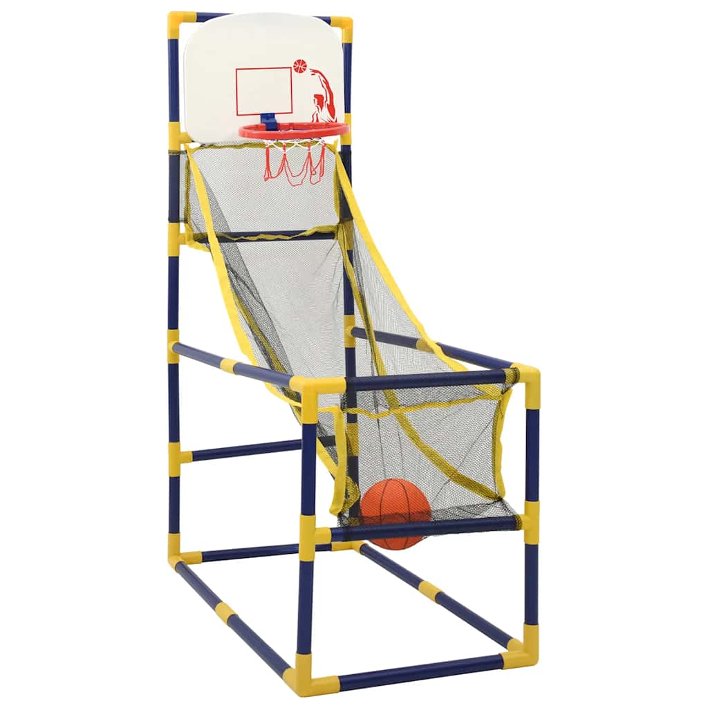 VidaXL ensemble de basket d'arcade avec ballon et pompe 45x86x127 cm