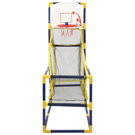 VidaXL ensemble de basket d'arcade avec ballon et pompe 45x86x127 cm