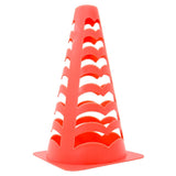 Vidaxx pions de football 6 pcs empilables 13x13x22,5 cm orange